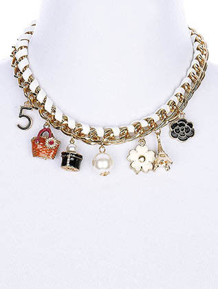 NECKLACE  NLN2018GDWHT