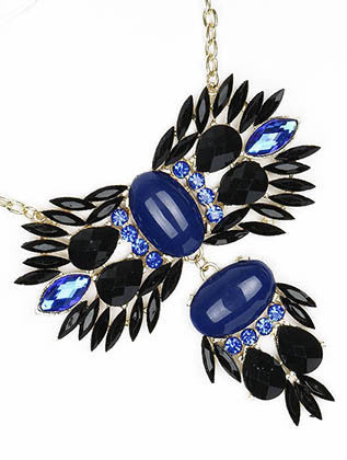 NECKLACE  NLN2041GDBLU - Scarvesnthangs
 - 3