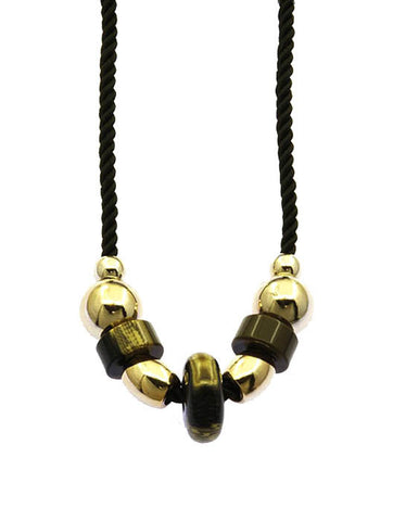 NECKLACE  NQN0628GDBRO - Scarvesnthangs
 - 2