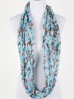SCARF   CRINKLED  NYF59091BLU - Scarvesnthangs
 - 3