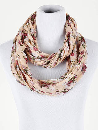 SCARF   CRINKLED  NYF59091PCH - Scarvesnthangs
 - 1