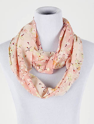 SCARF   FLORAL PRINT  NYF59097PNK