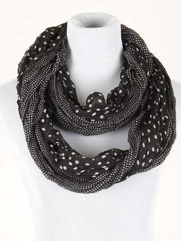 SCARF   CRINKLED  NYF59107BLK - Scarvesnthangs
 - 2