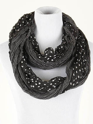 SCARF   CRINKLED  NYF59107BLK