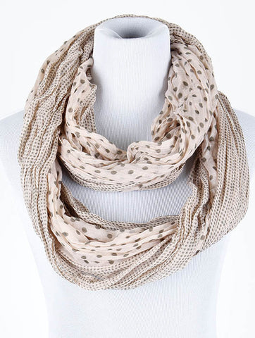 SCARF   CRINKLED  NYF59107PNK - Scarvesnthangs
 - 2