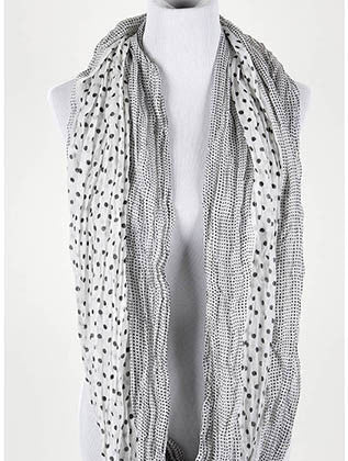 SCARF   CRINKLED  NYF59107WHT - Scarvesnthangs
 - 3