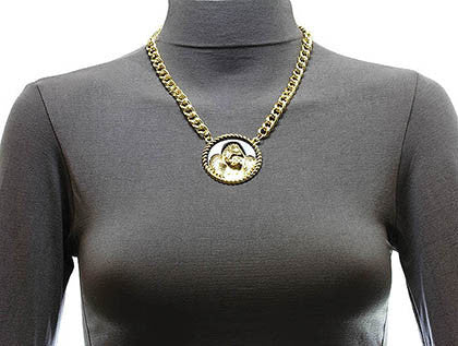 NECKLACE  NYN1122GDBLK - Scarvesnthangs
 - 3