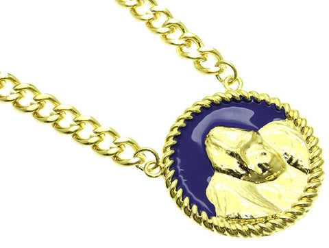 NECKLACE  NYN1122GDBLU - Scarvesnthangs
 - 2