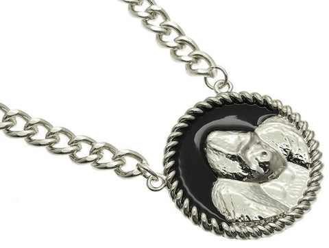 NECKLACE  NYN1122RDBLK - Scarvesnthangs
 - 2