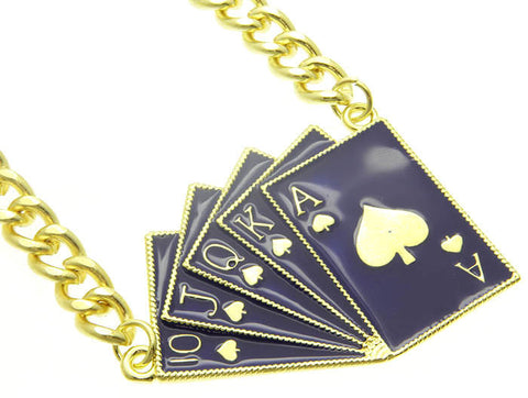 NECKLACE  NYN1124GDBLU - Scarvesnthangs
 - 2