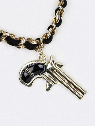 NECKLACE  NYN1138NGDBLK - Scarvesnthangs
 - 3