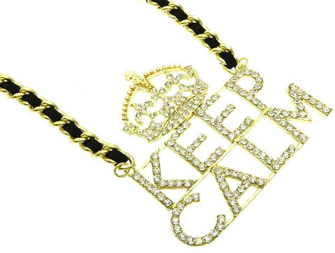 NECKLACE  NYN1153GDCLR - Scarvesnthangs
 - 2