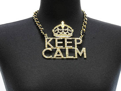 NECKLACE  NYN1153GDCLR - Scarvesnthangs
 - 3