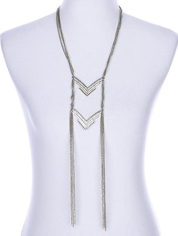 NECKLACE  NYN1156RDCLR - Scarvesnthangs
 - 2