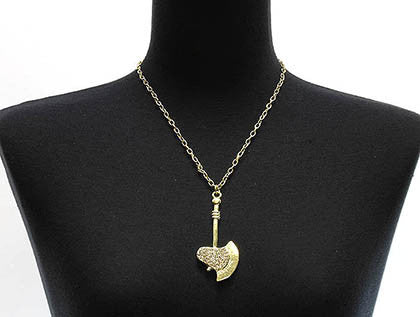 NECKLACE  NYN1163RDCLR - Scarvesnthangs
 - 3