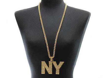 NECKLACE  NYN1242GDCLR - Scarvesnthangs
 - 3