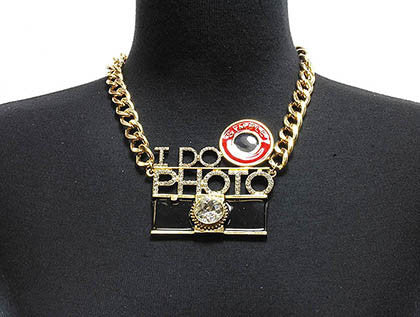 NECKLACE  NYN1256GDBLK - Scarvesnthangs
 - 3