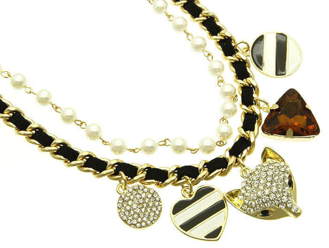 NECKLACE  NYN1265GDCRM - Scarvesnthangs
 - 2