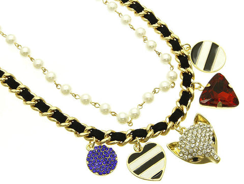 NECKLACE  NYN1265GDMLT - Scarvesnthangs
 - 2