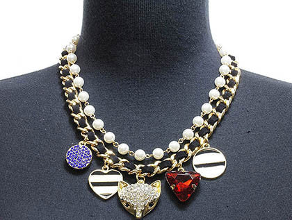 NECKLACE  NYN1265GDMLT - Scarvesnthangs
 - 3