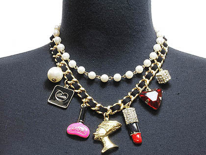 NECKLACE  NYN1266GDMLT - Scarvesnthangs
 - 3