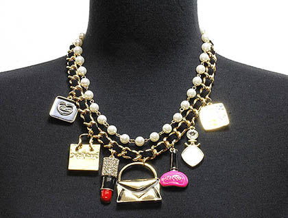 NECKLACE  NYN1268GDCRM - Scarvesnthangs
 - 3