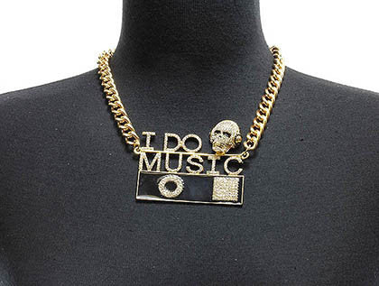 NECKLACE  NYN1275GDCLR - Scarvesnthangs
 - 3