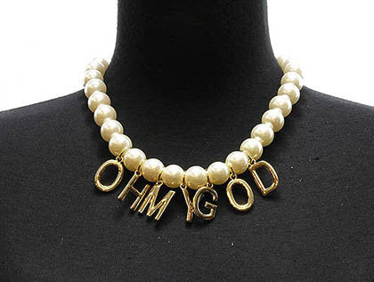 NECKLACE  NYN1314GDCRM - Scarvesnthangs
 - 3