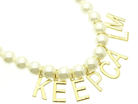 NECKLACE  NYN1315GDCRM - Scarvesnthangs
 - 2