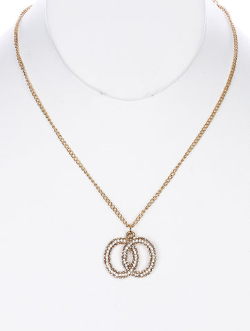 NECKLACE  NYN1321GDCLR - Scarvesnthangs
 - 2