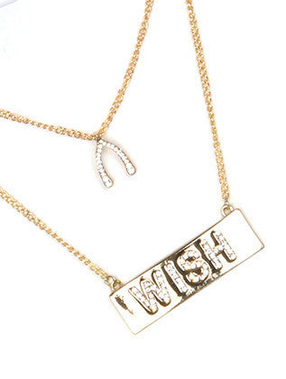 NECKLACE  NYN1365GDCLR - Scarvesnthangs
 - 3