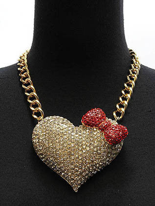 NECKLACE  NYN1424GDCLR - Scarvesnthangs
 - 3