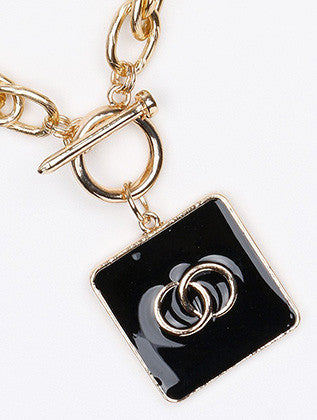 NECKLACE  NYN1440NGDBLK - Scarvesnthangs
 - 3