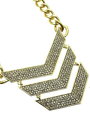 NECKLACE  NYN1441GDCLR - Scarvesnthangs
 - 3