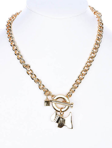 NECKLACE  NYN1451GDGOD - Scarvesnthangs
 - 2