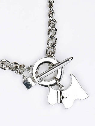 NECKLACE  NYN1451RDSIV - Scarvesnthangs
 - 3