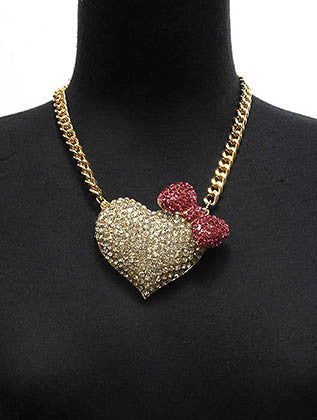 NECKLACE  NYN1488GDRED - Scarvesnthangs
 - 3