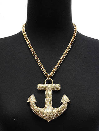 NECKLACE  NYN1498GDCLR - Scarvesnthangs
 - 3