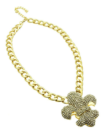 NECKLACE  NYN1525GDCLR - Scarvesnthangs
 - 2