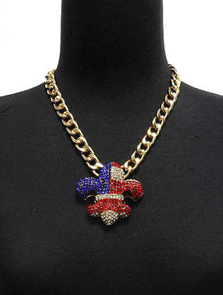 NECKLACE  NYN1525GDCLR - Scarvesnthangs
 - 3