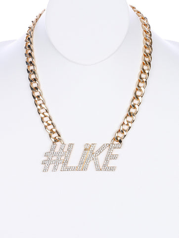 NECKLACE  NYN1686GDCLR - Scarvesnthangs
 - 2