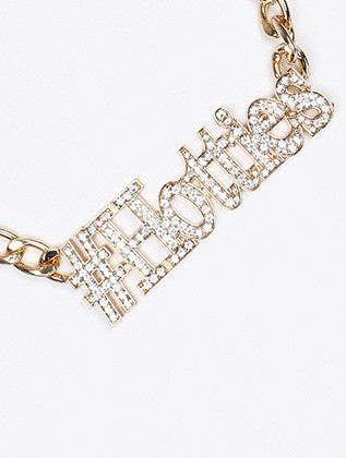 NECKLACE  NYN1713GDCLR - Scarvesnthangs
 - 3