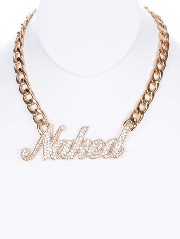 NECKLACE  NYN1716GDCLR - Scarvesnthangs
 - 2