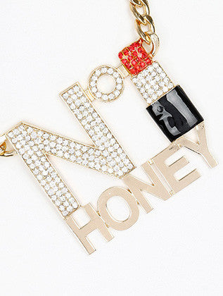 NECKLACE  NYN1722GDCLR - Scarvesnthangs
 - 3