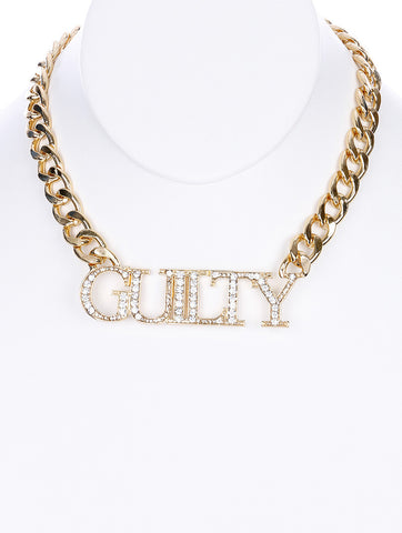 NECKLACE  NYN1758GDCLR - Scarvesnthangs
 - 2