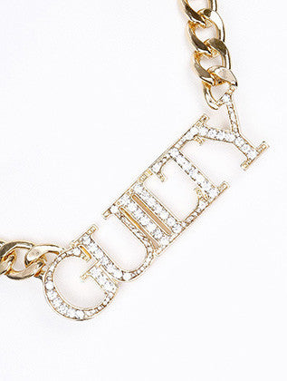 NECKLACE  NYN1758GDCLR - Scarvesnthangs
 - 3