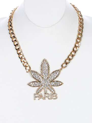 NECKLACE  NYN1764GDCLR - Scarvesnthangs
 - 2