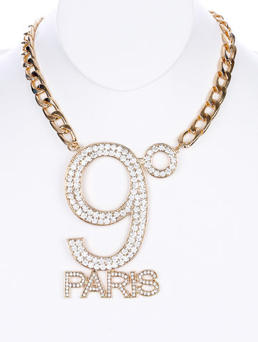 NECKLACE  NYN1769GDCLR - Scarvesnthangs
 - 2