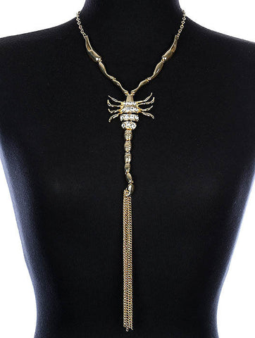 NECKLACE  NYN1778GDCLR - Scarvesnthangs
 - 2