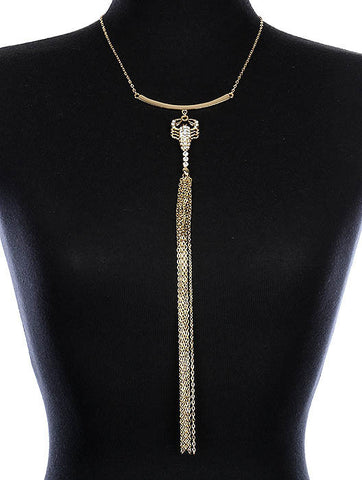 NECKLACE  NYN1800GDCLR - Scarvesnthangs
 - 2